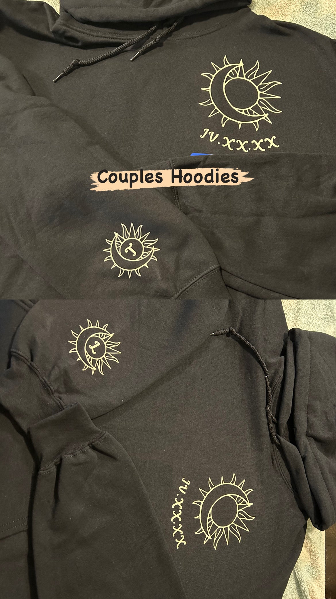 💕Couples Hoodies!💞with Custom Design